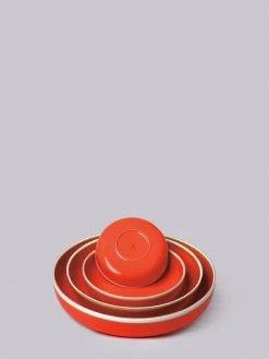Middle Kingdom Kitchen + Dining Hermit Porcelain Bowl - Coral Red