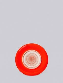 Middle Kingdom Hermit Porcelain Plate - Coral Red Best Sellers