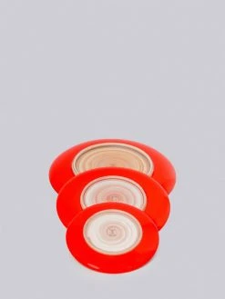 Middle Kingdom Hermit Porcelain Plate - Coral Red Best Sellers