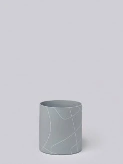 Middle Kingdom Large Porcelain Cylinder -Ash Home Goods