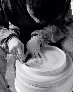 Middle Kingdom Memphis Porcelain Apple Vase - Coral Red Home Goods