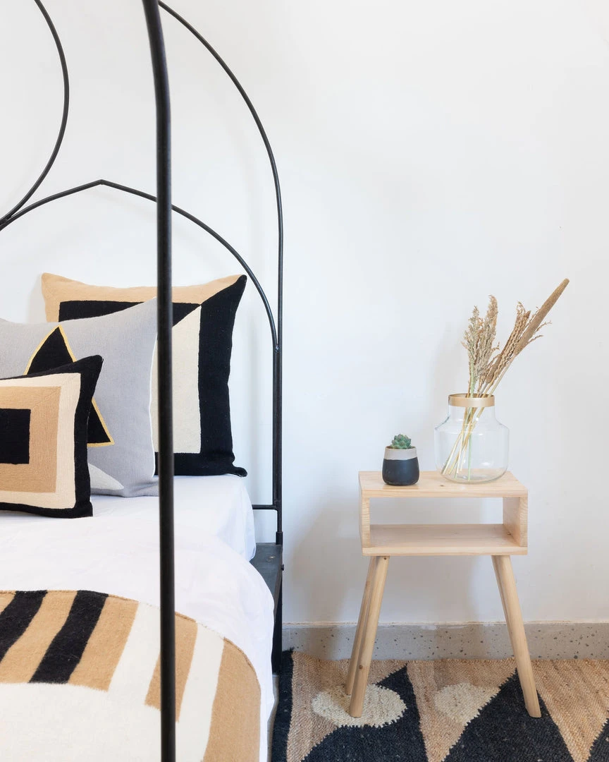 Leah Singh Midnight Jewel Wool Throw Pillow Cover - Gray Home Goods 5 Leah Singh Midnight Jewel Wool Throw Pillow Cover - Gray Home Goods