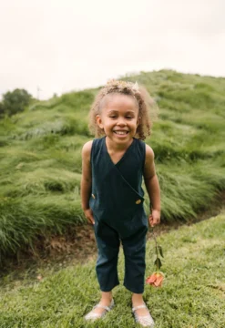 Mien Kids' Kinship Wrap Jumper - Rich Teal