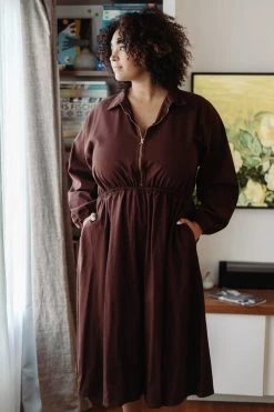 Mien Clothing Maison Midi Dress - Hickory