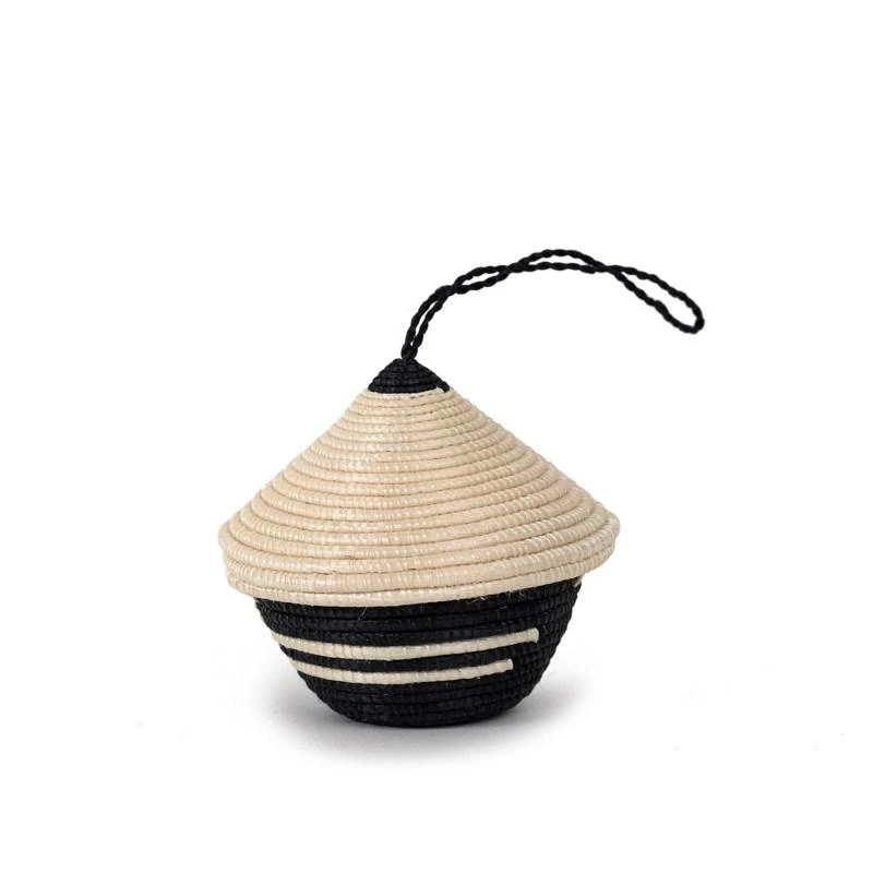 Azizi Life Miniature Basket Ornament - Black 3 Azizi Life Miniature Basket Ornament - Black