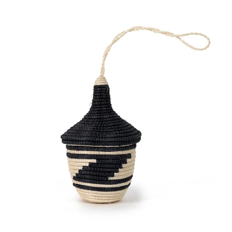 Azizi Life Miniature Basket Ornament - Black 4 Azizi Life Miniature Basket Ornament - Black