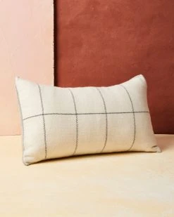Minna Home Goods Anni Wool Lumbar Pillow - Cream