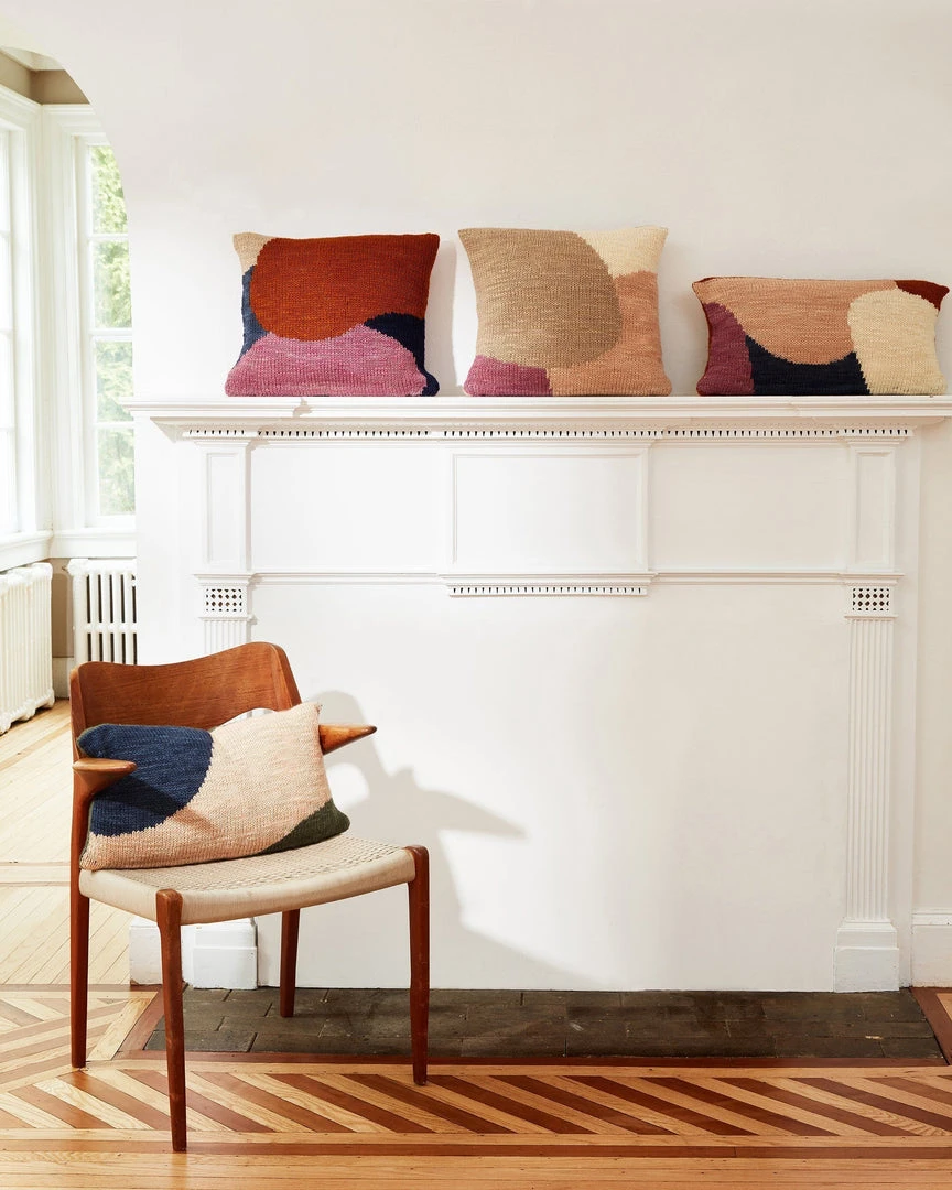 Minna Home Goods Hillside Wool Throw Pillow - Lilac 5 Minna Home Goods Hillside Wool Throw Pillow - Lilac