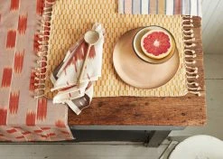 Minna Ikat Napkin Set - Rust Kitchen + Dining 7 Minna Ikat Napkin Set - Rust Kitchen + Dining