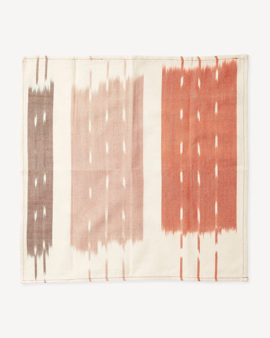 Minna Ikat Napkin Set - Rust Kitchen + Dining 5 Minna Ikat Napkin Set - Rust Kitchen + Dining