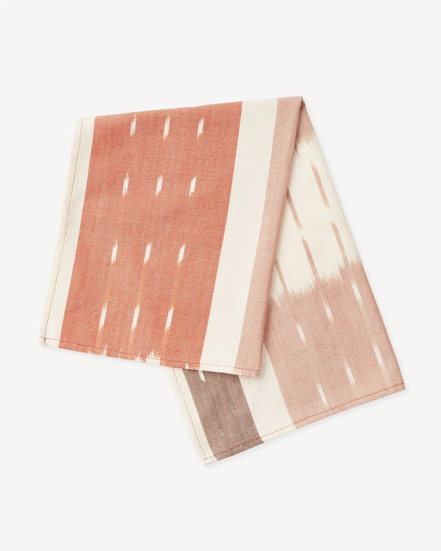 Minna Ikat Towel Rust Handcrafted 5 Minna Ikat Towel Rust Handcrafted