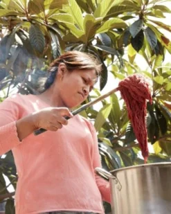 Minna Moon Shag Pillow - Monochrome Indigo