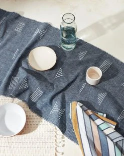 Minna Shapes Table Runner - Blue Best Sellers 12 Minna Shapes Table Runner - Blue Best Sellers