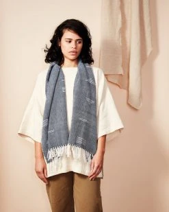 Minna Accessories Shapes Scarf - Blue