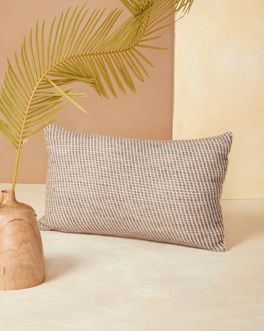Minna Sheila Merino Lumbar Pillow - Fog Home Goods 3 Minna Sheila Merino Lumbar Pillow - Fog Home Goods