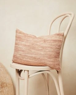 Minna Sheila Merino Lumbar Pillow - Salmon
