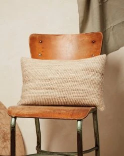 Minna Sheila Merino Lumbar Pillow - Wheat