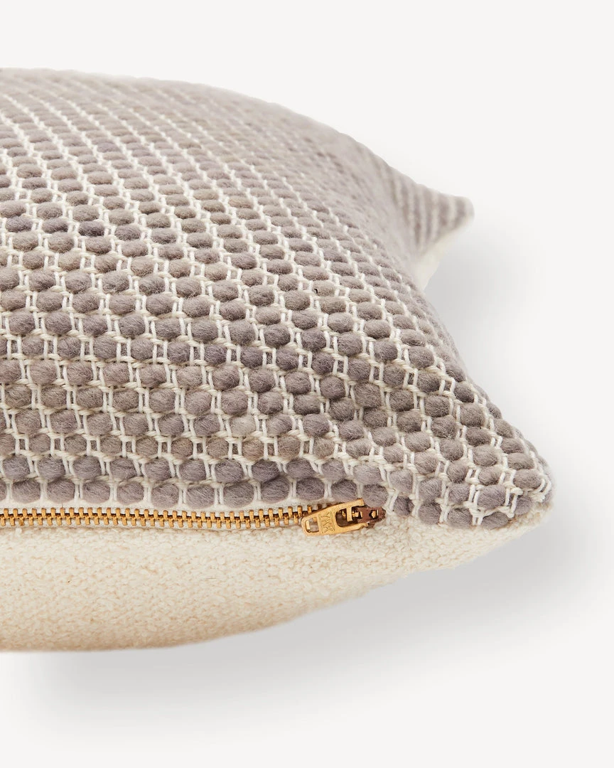 Minna Home Goods Sheila Merino Throw Pillow - Fog 6 Minna Home Goods Sheila Merino Throw Pillow - Fog