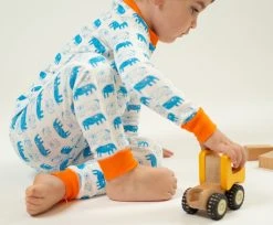 Mirasa Design Kids' + Baby Kids' Elephant Pajama Set - Orange