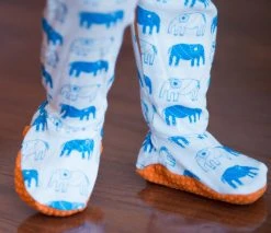 Mirasa Design Baby Footed Elephant Onesie - Orange 11 Mirasa Design Baby Footed Elephant Onesie - Orange