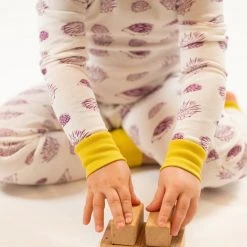 Mirasa Design Kids' Porcupine Pajama Set - Fuchsia + Celery Kids' + Baby