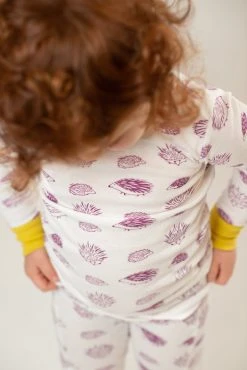 Mirasa Design Kids' Porcupine Pajama Set - Fuchsia + Celery Kids' + Baby