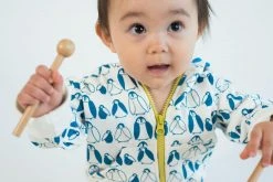 Mirasa Design Baby Penguin Hoodie - Celery