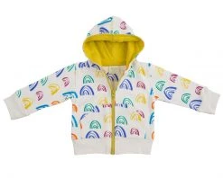 Mirasa Design Baby Rainbow Hoodie - Celery