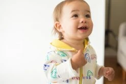 Mirasa Design Baby Rainbow Hoodie - Celery