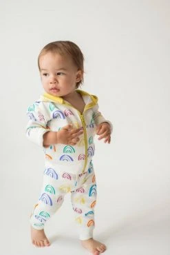 Mirasa Design Baby Rainbow Hoodie - Celery