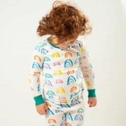 Mirasa Design Kids' Rainbow Pajama Set - Jade