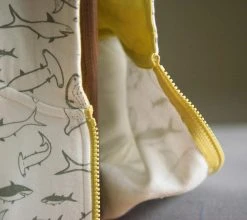 Mirasa Design Kids' + Baby Baby Shark Hoodie - Celery