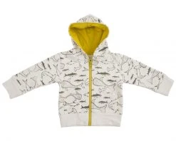 Mirasa Design Kids' + Baby Baby Shark Hoodie - Celery
