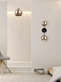 Dounia Home Mishal Semi-Flush Ceiling Light - Copper