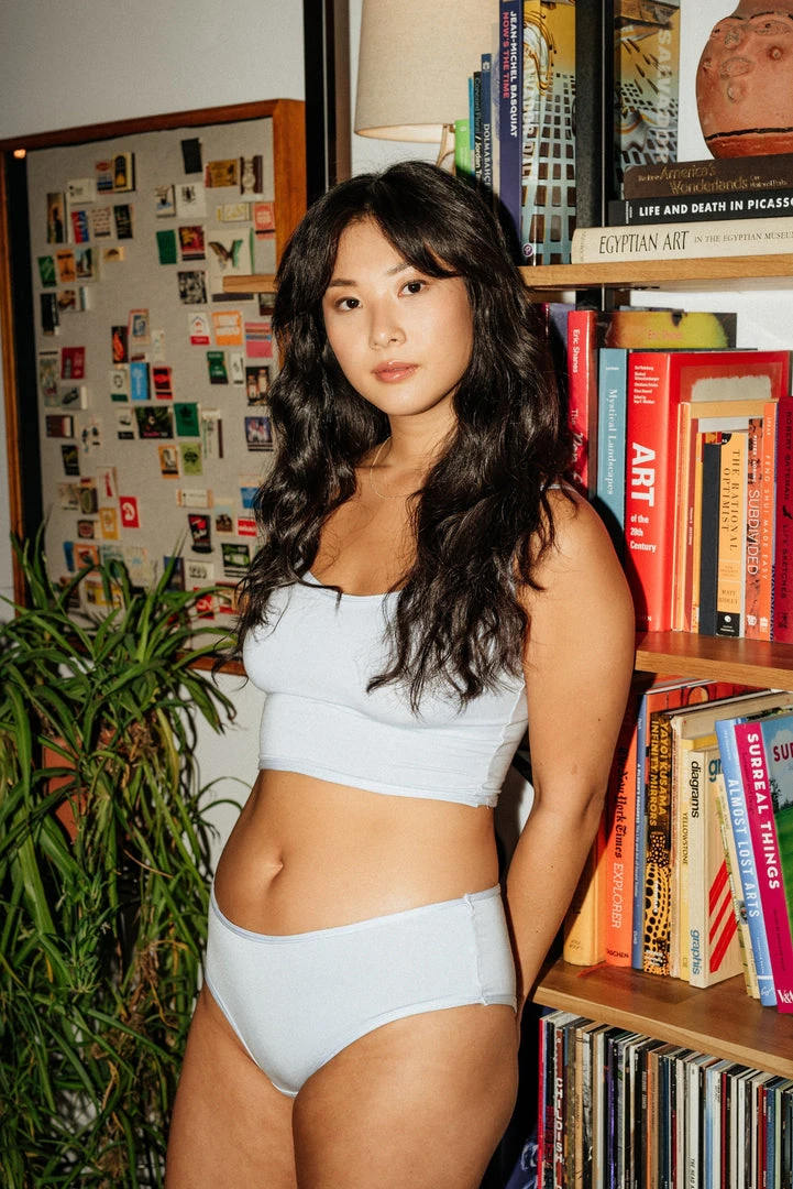 Mary Young Moana Bamboo Hip Bikini Underwear - Sky Blue Underwear + Bras 6 Mary Young Moana Bamboo Hip Bikini Underwear - Sky Blue Underwear + Bras