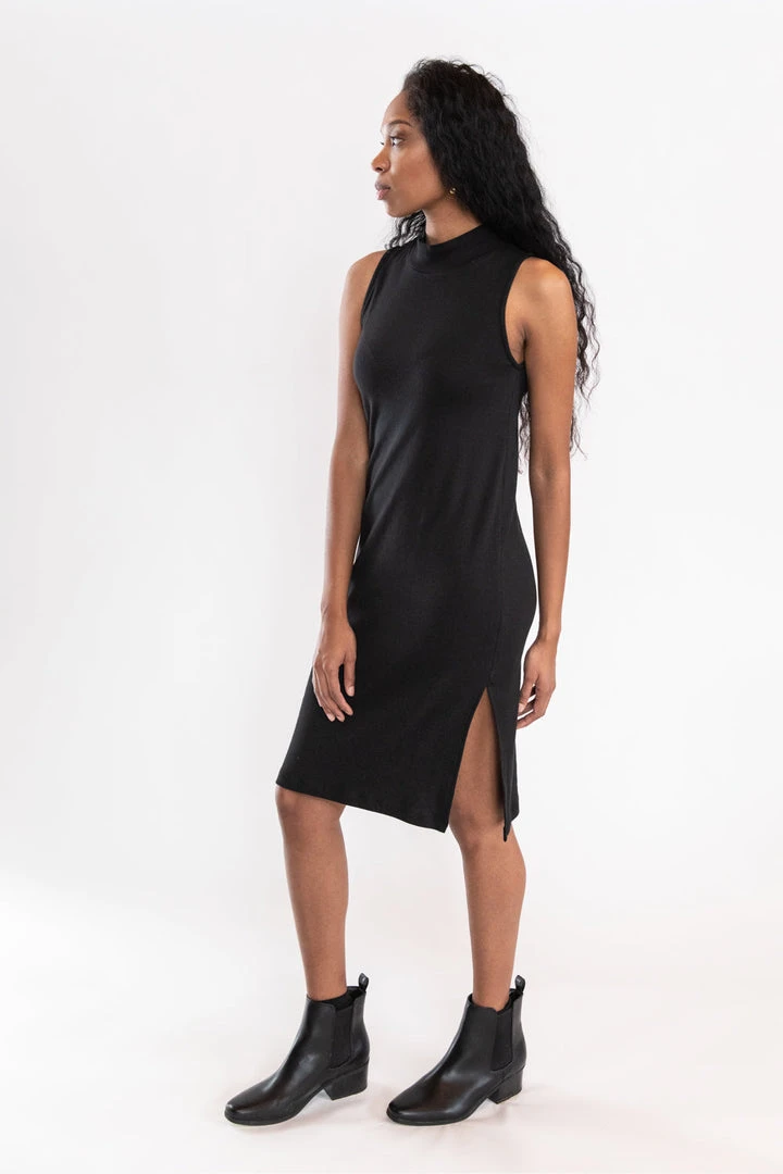 Tonlé Mock Neck Upcycled Dress Clothing 5 Tonlé Mock Neck Upcycled Dress Clothing