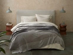 Coyuchi Mojave Linen Blanket - Gray