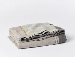 Coyuchi Mojave Linen Blanket - Gray