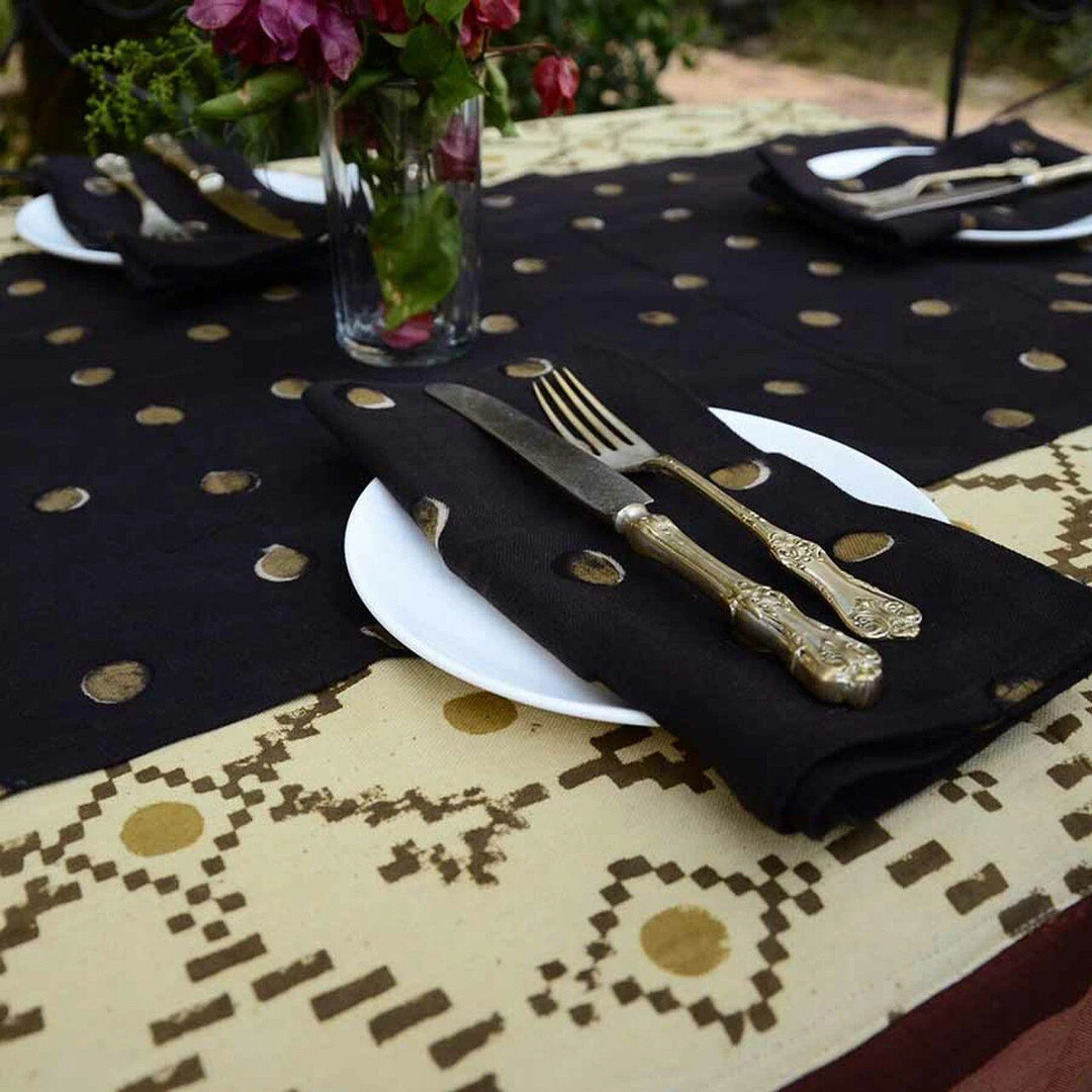 Ichcha Moon Dots Napkin Set Kitchen + Dining 7 Ichcha Moon Dots Napkin Set Kitchen + Dining