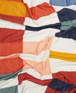 Anchal Home Goods Multi-Check Quilt