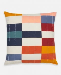 Anchal Multi-Check Throw Pillow