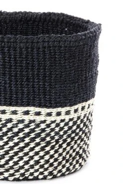 Swahili African Modern Home Goods Mwende Sisal Storage Basket Set 9 Swahili African Modern Home Goods Mwende Sisal Storage Basket Set