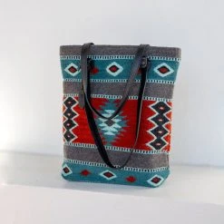 MZ Fair Trade Lost Island Wool Bucket Tote Bag