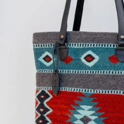 MZ Fair Trade Lost Island Wool Bucket Tote Bag