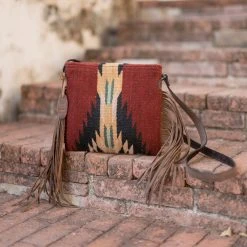 MZ Fair Trade Shadow Wool Fringe Bag Accessories
