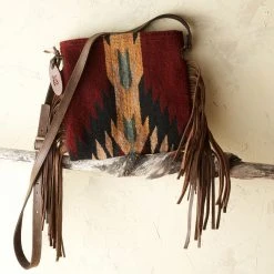 MZ Fair Trade Shadow Wool Fringe Bag Accessories