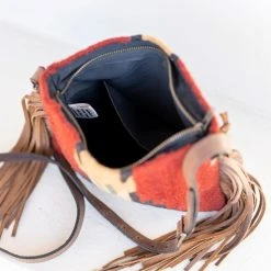 MZ Fair Trade Shadow Wool Fringe Bag Accessories
