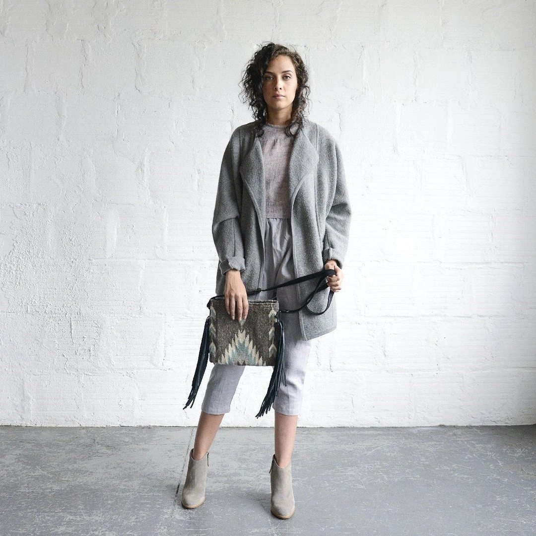 MZ Fair Trade Smoky Quartz Wool Fringe Bag Accessories 5 MZ Fair Trade Smoky Quartz Wool Fringe Bag Accessories