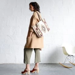 MZ Fair Trade Snowflake Wool Tote Bag