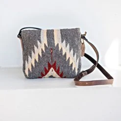 MZ Fair Trade Stormy Skies Wool Crossbody Bag